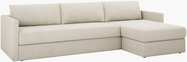 Surya Sukhi Low Profile Contemporary Sectional Sofa for Open Plan Living Rooms SUKI001-307037