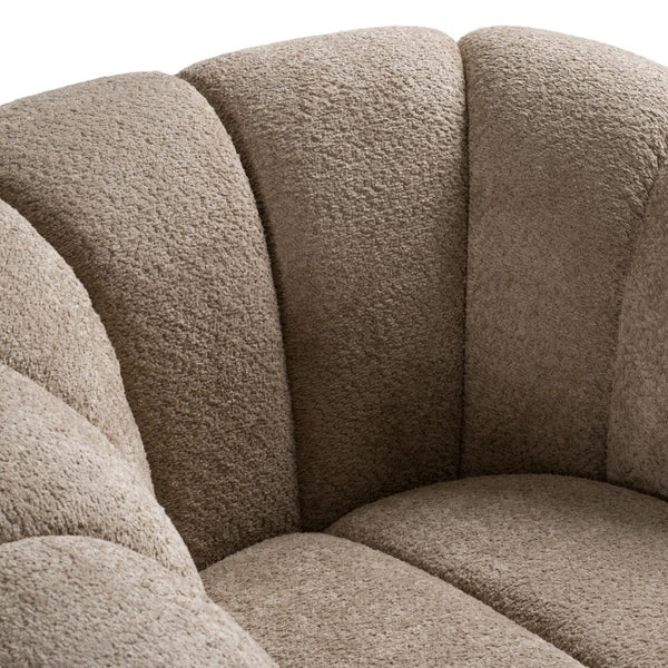VIG Furniture Suki Modern Taupe Fabric Lounge Chair — 100% Polyester, Solid Pine Frame, Web Suspension, 440 Lb Capacity VGEV-23112-CHR-TAN