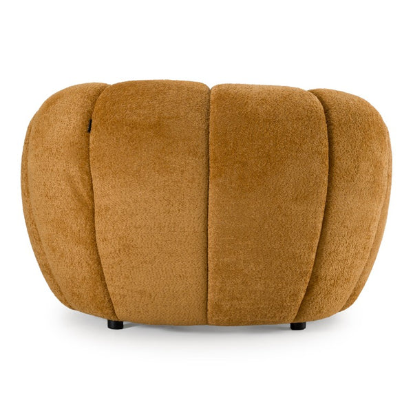 VIG Furniture Suki Modern Camel Fabric Lounge Chair With Rounded Arms, Supportive Tight Back And Durable Build VGEV-23112-CHR-CML