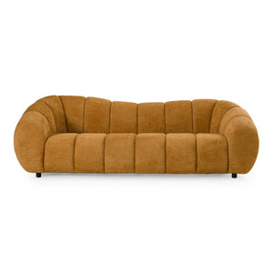VIG Furniture Suki Camel Fabric Sofa — Modern 3-Seater, Durable Polyester Upholstery, Supportive Foam & Solid Pine Frame VGEV-23112-SOFA-CML