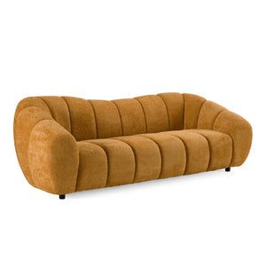 VIG Furniture Suki Camel Fabric Sofa — Modern 3-Seater, Durable Polyester Upholstery, Supportive Foam & Solid Pine Frame VGEV-23112-SOFA-CML