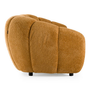 VIG Furniture Suki Camel Fabric Sofa — Modern 3-Seater, Durable Polyester Upholstery, Supportive Foam & Solid Pine Frame VGEV-23112-SOFA-CML