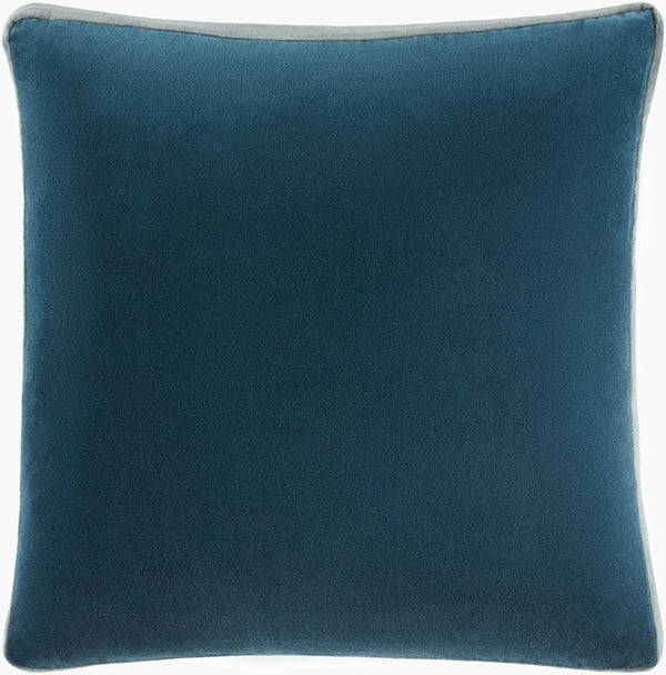 Surya Sully 18"X18" Modern Accent Pillow - Soft Cotton, Minimalist Design, Versatile & Easy Care Home Decor Midnight Blue Cotton,Cotton Sul001-1818p