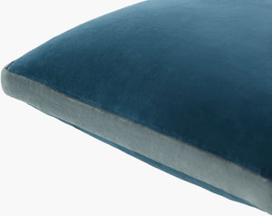 Surya Sully 18"X18" Modern Accent Pillow - Soft Cotton, Minimalist Design, Versatile & Easy Care Home Decor Midnight Blue Cotton,Cotton Sul001-2020p