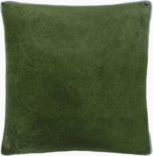 Surya Sully 18"X18" Modern Accent Pillow - Soft Cotton, Minimalist Design, Versatile & Easy Care Home Decor Forest Green Cotton,Cotton Sul003-2020p