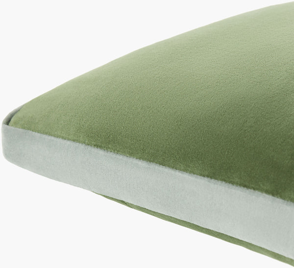 Surya Sully 18"X18" Modern Accent Pillow - Soft Cotton, Minimalist Design, Versatile & Easy Care Home Decor Forest Green Cotton,Cotton Sul003-1818p