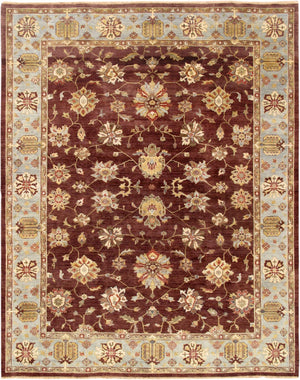 Pasargad Home Antique Melody Collection Hand-knotted Lamb's Wool Area Rug For Timeless Elegance   P-640 9x12