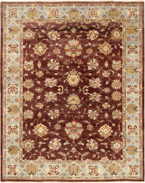 Pasargad Home Antique Melody Collection Hand-knotted Lamb's Wool Area Rug For Timeless Elegance   P-640 9x12