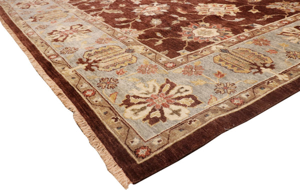 Pasargad Home Antique Melody Collection Hand-knotted Lamb's Wool Area Rug For Timeless Elegance   P-640 9x12