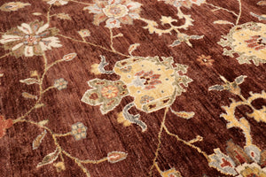 Pasargad Home Antique Melody Collection Hand-knotted Lamb's Wool Area Rug For Timeless Elegance   P-640 9x12