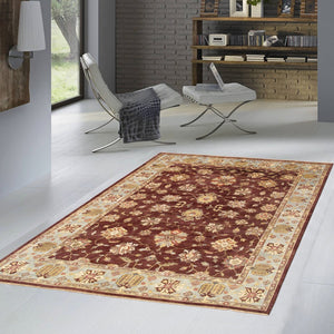 Pasargad Home Antique Melody Collection Hand-knotted Lamb's Wool Area Rug For Timeless Elegance   P-640 9x12