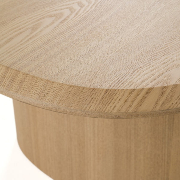 VIG Furniture Summit Oversized 118" Natural Ash Dining Table With Triple Pedestal Base Seats 10 Modern Oval VGOD-LZ-342DT-B-NAT