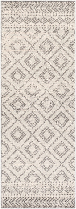 Livabliss Sunderland Bohemian Global Runner Rug Polypropylene Machine Woven Entryway Hallway Accent Light Slate, Wh 2'7" x 7'3" SUN2301-2773