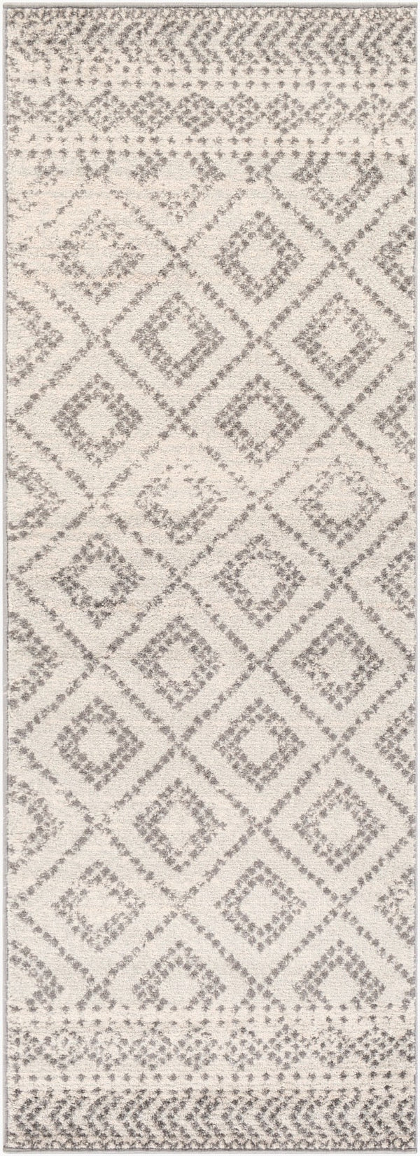 Livabliss Sunderland Bohemian Global Runner Rug Polypropylene Machine Woven Entryway Hallway Accent Light Slate, Wh 2'7" x 7'3" SUN2301-2773
