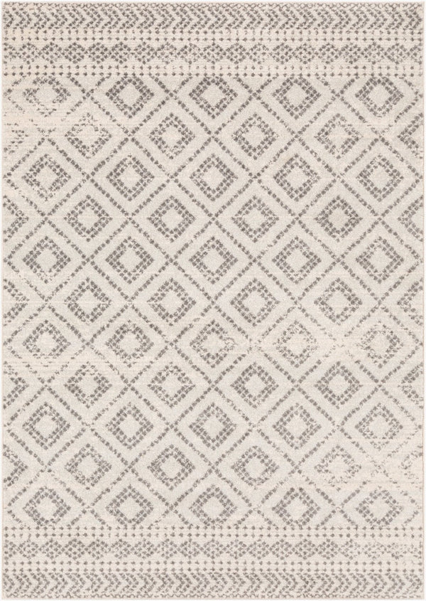 Livabliss Sunderland Bohemian Global Runner Rug Polypropylene Machine Woven Entryway Hallway Accent Light Slate, Wh 5'3" x 7'3" SUN2301-5373