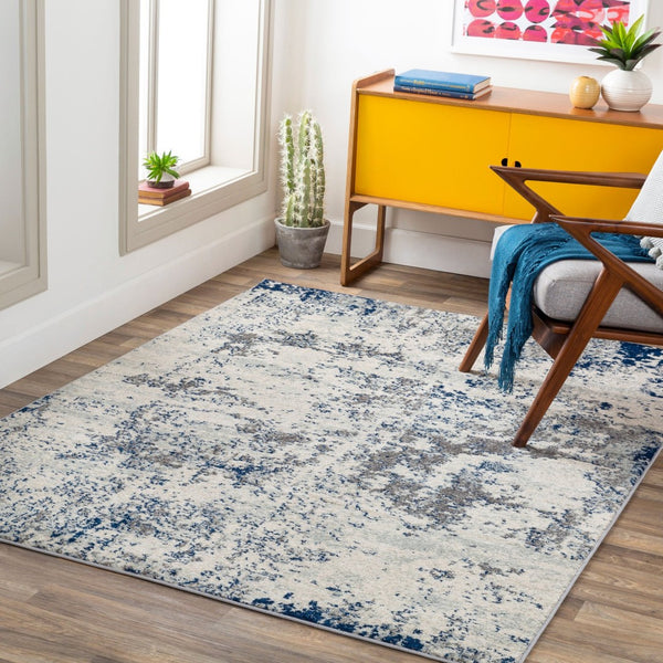 Livabliss Sunderland Polypropylene Area Rug Machine Woven in Turkey for High Traffic Rooms Charcoal, Gray 7'10" x 10'2" SUN2319-710103