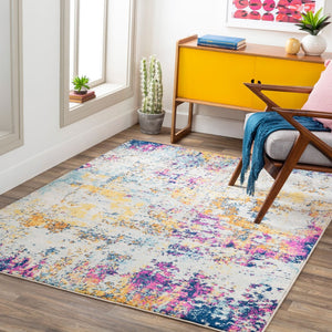 Livabliss Sunderland Polypropylene Machine Woven Area Rug Durable Structured Pattern for High Traffic Rooms SUN2320-5373
