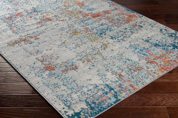 Livabliss Sunderland Polypropylene Runner Rug Turkish Woven Hallway Accent with Structured Pattern Teal, Pale Blue 8'10" x 12' SUN2335-912