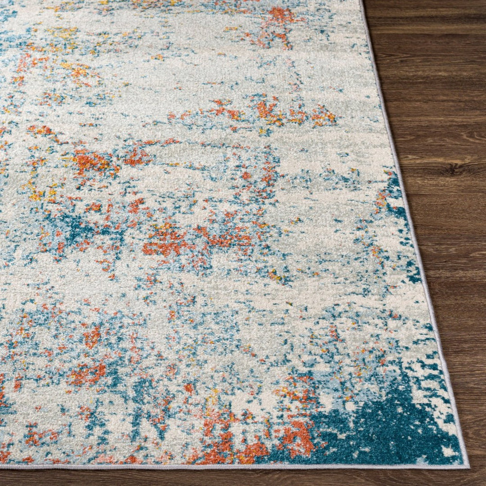 Livabliss Sunderland Polypropylene Runner Rug Turkish Woven Hallway Accent with Structured Pattern Teal, Pale Blue 2'7" x 7'3" SUN2335-2773