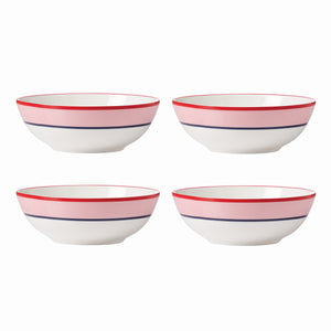 Lenox Kate Spade Make It Pop All-Purpose Bowls, Set of 4 Pink, PINK PORCELAIN 894607