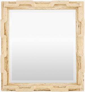 Surya Suratna Art Deco Geometric Accent Mirror Sculptural Wall Decor for Living Spaces SUNA001-3235