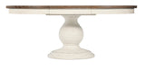 Americana Round Pedestal Dining Table w/1-22in leaf Whites/Creams/Beiges Americana Collection 7050-75203-02 Hooker Furniture