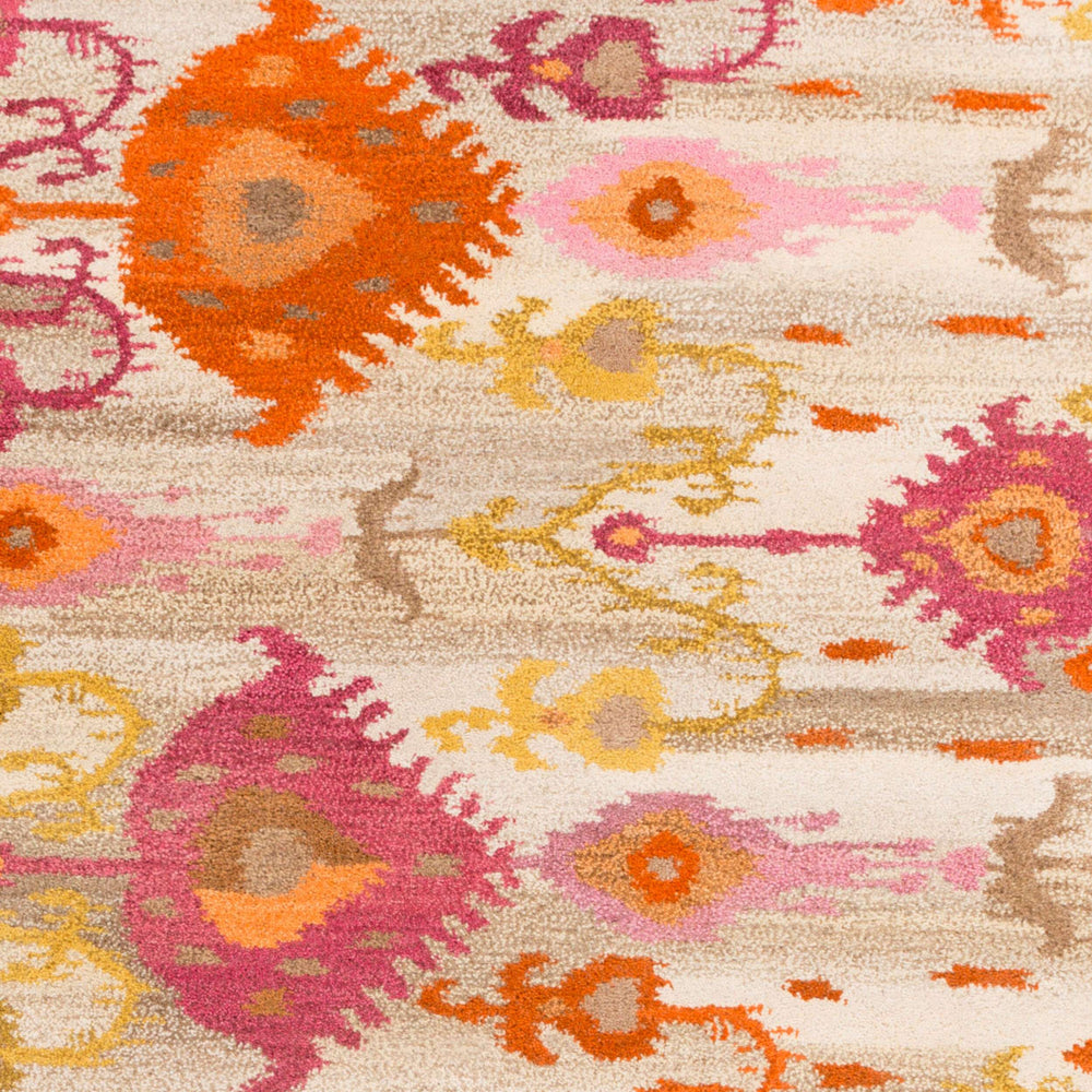 Surya Surroundings 9' X 13' Hand-tufted Nz Wool Rug - Global-inspired Design For Elegant Home Décor Burnt Orange Nz Wool Sur1016-913