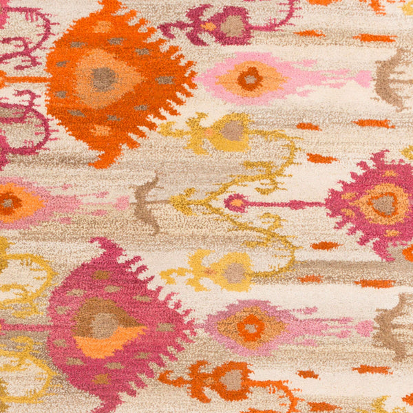 Surya Surroundings 9' X 13' Hand-tufted Nz Wool Rug - Global-inspired Design For Elegant Home Décor Burnt Orange Nz Wool Sur1016-913