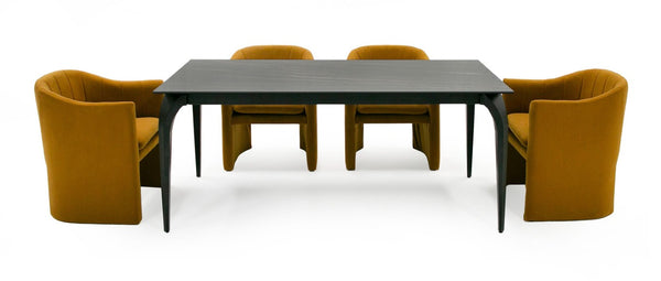 VIG Furniture Suri Black Ceramic Extendable Dining Table With Butterfly Leaf, 71"/94.5" Seats 6-8, Modern Elegance VGYF-DT8937-BLK-DT