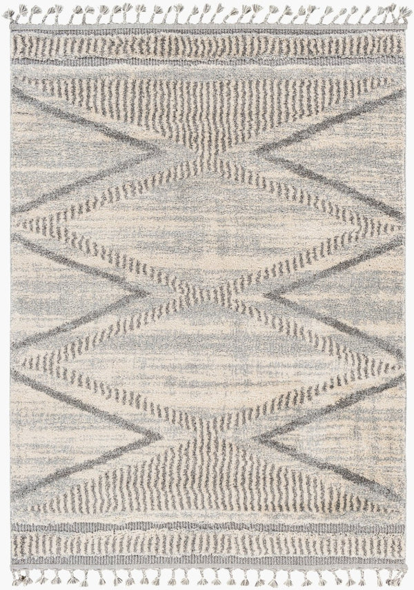 Livabliss Sousse Geometric Bohemian Global Area Rug High Pile Polypropylene Fringe Living Room SUS2300-9612