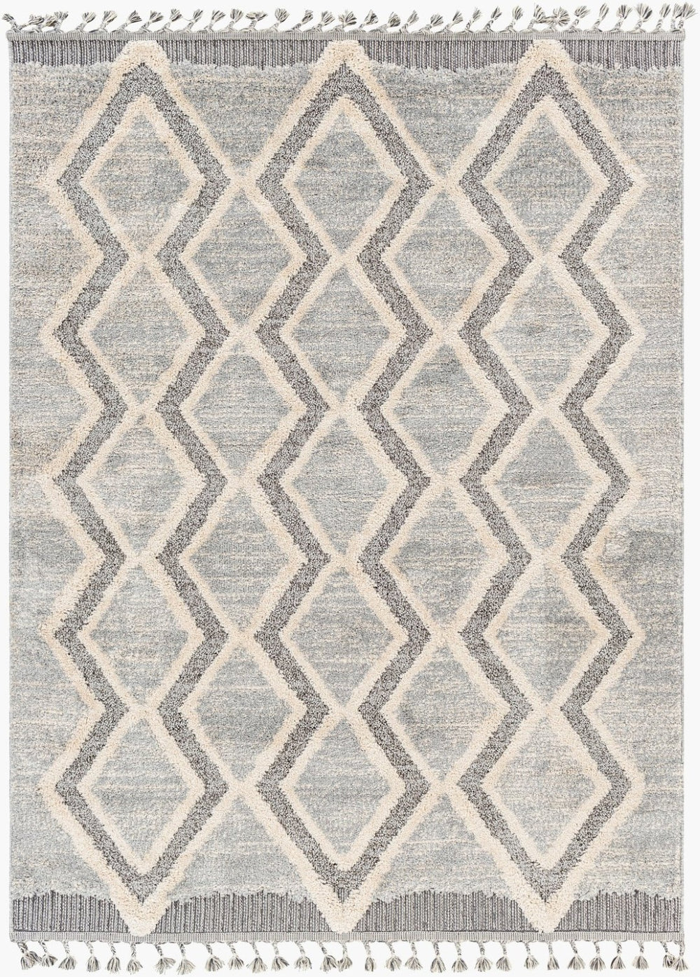 Livabliss Sousse Bohemian Global High Pile Area Rug with Fringe for Living Room Bedroom SUS2301-5673