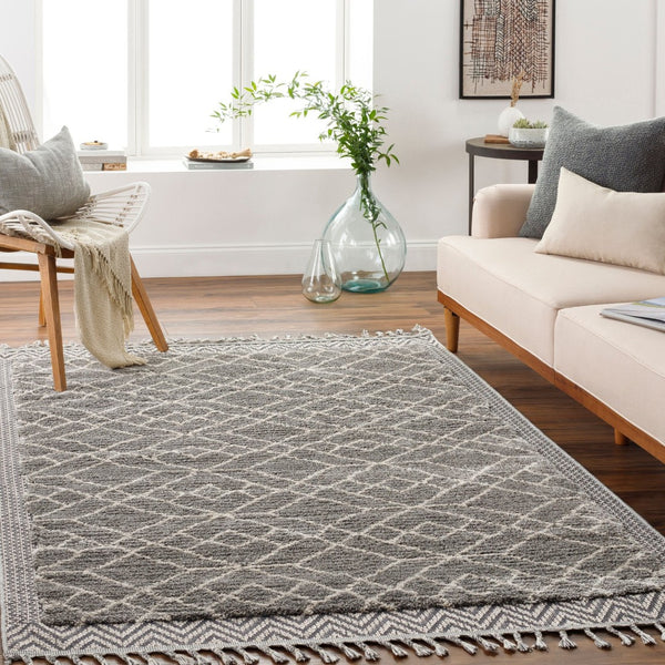 Livabliss Sousse Bohemian Global High Pile Polypropylene Area Rug with Fringe for Living Rooms SUS2306-9612