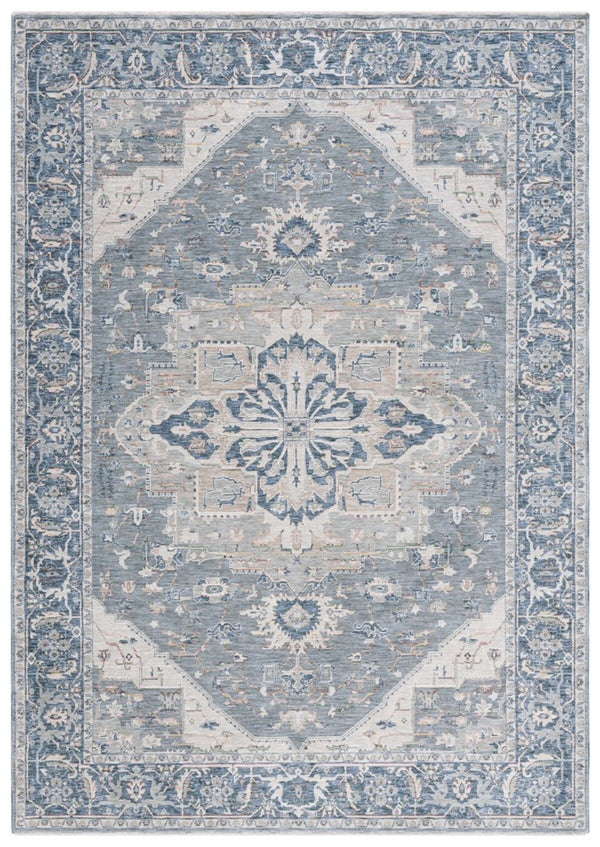 Safavieh Sutton 102 Power Loomed Space Dyed Polyester Rug Grey / Navy SUT102F-8