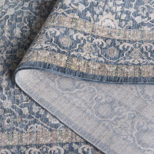 Safavieh Sutton 103 Power Loomed Space Dyed Polyester Rug Navy / Beige SUT103N-8