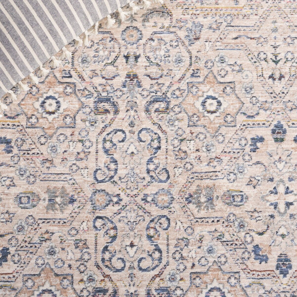 Safavieh Sutton 104 Power Loomed Space Dyed Polyester Rug Beige / Navy SUT104B-8