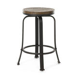 Christopher Knight Home® - Noble House - Skyla Natural Wood Rotating Counter Stool - Set of 2