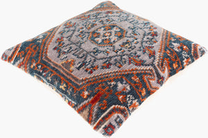 Surya Savona Vibrant 27" Floor Pillow – Stylish Cotton Blend With Eye-catching Pattern For Any Space Deep Teal Polyester,Cotton,Polyester Sva003-2727p