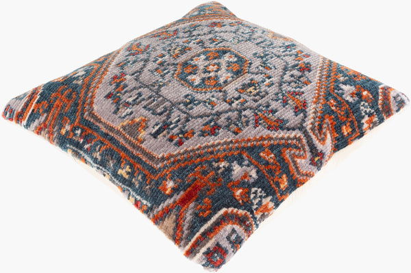 Surya Savona Vibrant 27" Floor Pillow – Stylish Cotton Blend With Eye-catching Pattern For Any Space Deep Teal Polyester,Cotton,Polyester Sva003-2727p