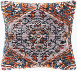 Surya Savona Vibrant 27" Floor Pillow – Stylish Cotton Blend With Eye-catching Pattern For Any Space Deep Teal Polyester,Cotton,Polyester Sva003-2727p