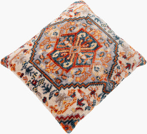 Surya Savona Vibrant 27" Floor Pillow – Stylish Cotton Blend With Eye-catching Pattern For Any Space Burnt Orange Polyester,Cotton,Polyester Sva005-2727