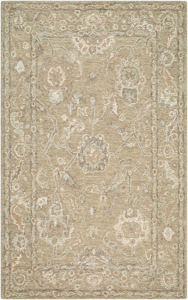 Livabliss Shiv Classics Hand Tufted Wool Area Rug Artisan Crafted for Living Room Warmth Taupe, Sage 9' x 12' SVC2300-912