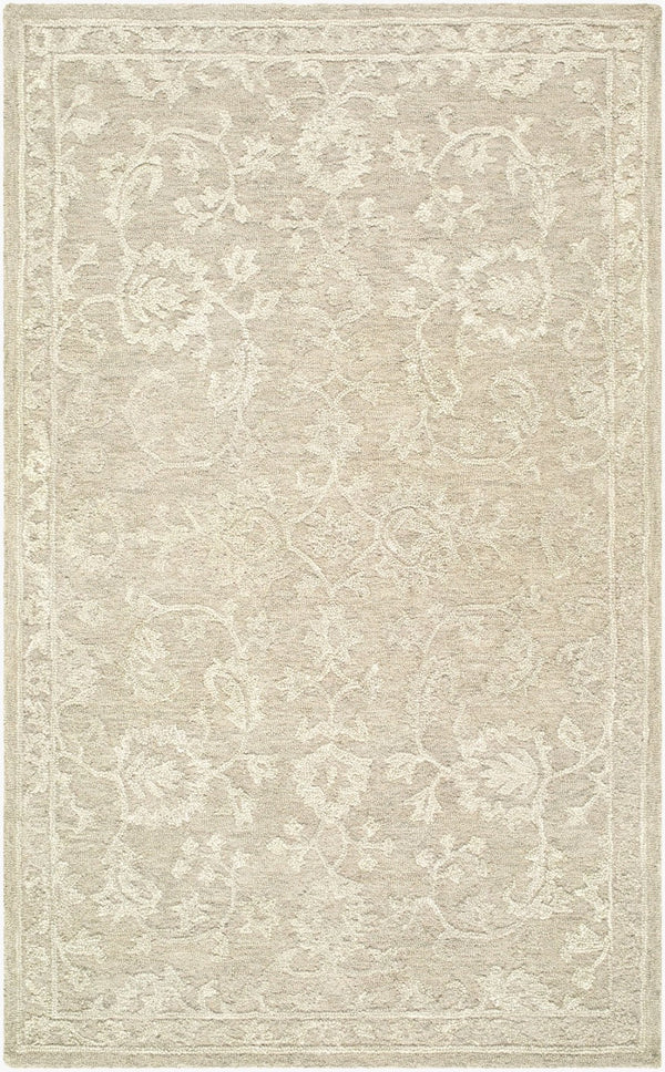 Livabliss Shiv Classics Hand Tufted Wool Area Rug Traditional Pattern for Living Room Floors Ivory 8' x 10' SVC2302-810