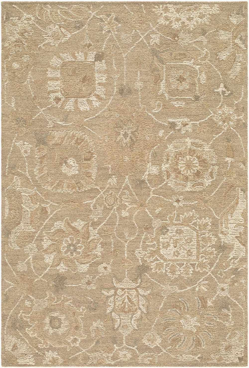 Livabliss Shiv Classics Hand Tufted Wool Accent Rug Plush Traditional Craft for Any Room Beige, Taupe 2' x 3' SVC2303-23