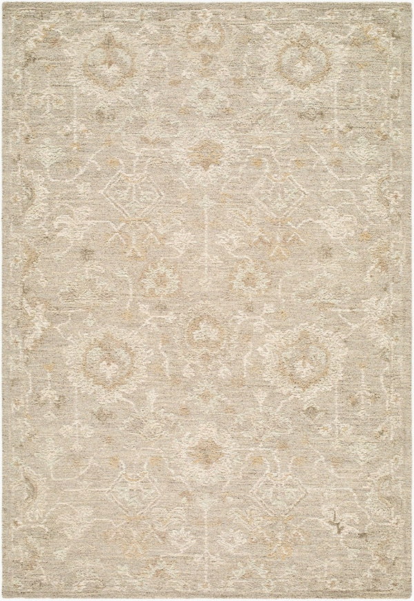 Livabliss Shiv Classics Hand Tufted Wool Accent Rug Traditional Patterned Entryway Floor Piece Beige 9' x 12' SVC2304-912