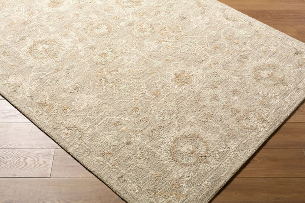 Livabliss Shiv Classics Hand Tufted Wool Accent Rug Traditional Patterned Entryway Floor Piece Beige 9' x 12' SVC2304-912