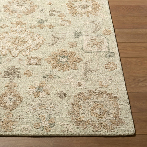 Livabliss Shiv Classics Hand Tufted Wool Rug Traditional Indian Craft for Entryways and Baths Ivory, Sandsto 2' x 3' SVC2306-23