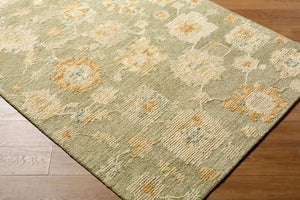 Livabliss Shiv Classics Hand-tufted Wool Traditional Accent Rug for Entryway or Bedside Sage, Cream 5' x 7'6" SVC2313-576