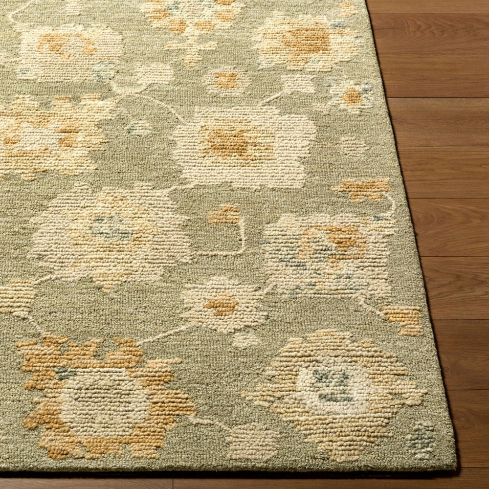 Livabliss Shiv Classics Hand-tufted Wool Traditional Accent Rug for Entryway or Bedside Sage, Cream 5' x 7'6" SVC2313-576