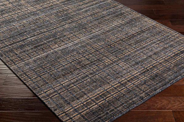 Surya Shivan Handmade Area Rug 2' X 3' - Luxurious Jute & Recycled Pet, Perfect For Home Decor Elegance Navy Recycled Pet Yarn,Jute Svh2301-576