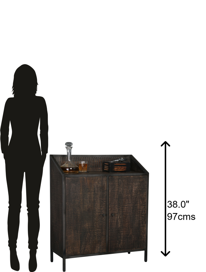 Hekman Furniture 695266 Rare Vintage Wine & Bar Console - Solid Hardwood, Ample Storage, Stylish Design & More!  Rare Vintage Wine & Bar Console 695266